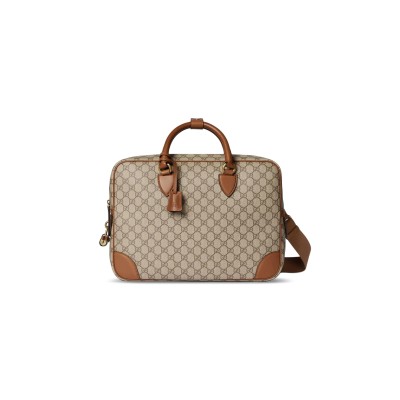 GUCCI GG EMBLEM MEDIUM BRIEFCASE 821149 (40*30*6cm) GUCCI GG EMBLEM MEDIUM BRIEFCASE 821149 (40*30*6cm)